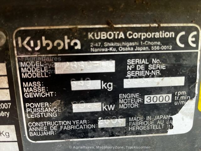 Kubota F3680 - Photo 6